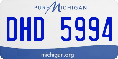 MI license plate DHD5994