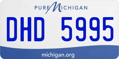 MI license plate DHD5995