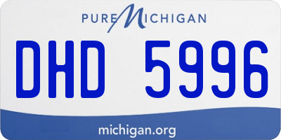 MI license plate DHD5996