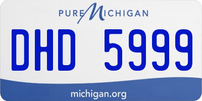 MI license plate DHD5999