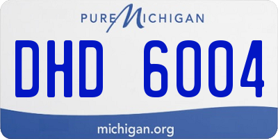 MI license plate DHD6004