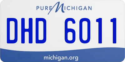 MI license plate DHD6011