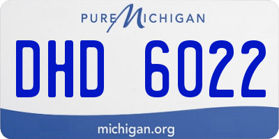 MI license plate DHD6022