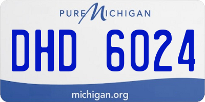 MI license plate DHD6024