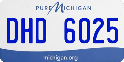 MI license plate DHD6025