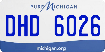 MI license plate DHD6026