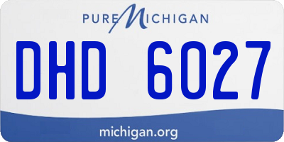 MI license plate DHD6027