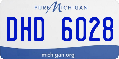 MI license plate DHD6028