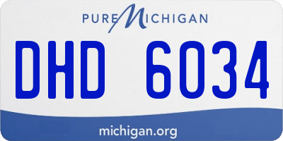 MI license plate DHD6034
