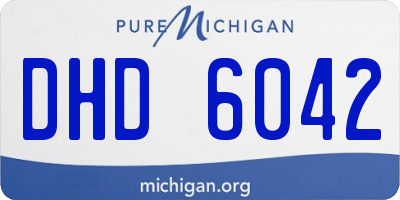 MI license plate DHD6042