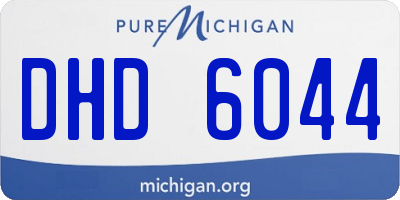 MI license plate DHD6044