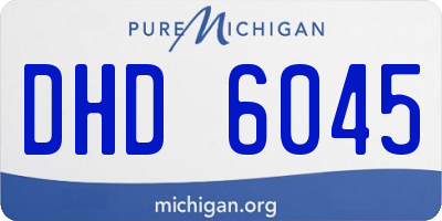 MI license plate DHD6045