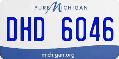 MI license plate DHD6046