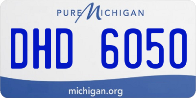 MI license plate DHD6050