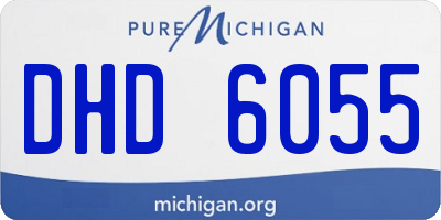 MI license plate DHD6055