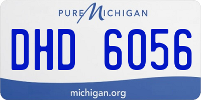MI license plate DHD6056