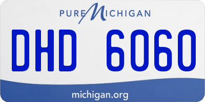 MI license plate DHD6060