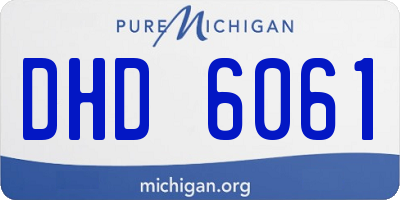 MI license plate DHD6061