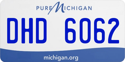 MI license plate DHD6062