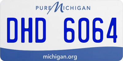 MI license plate DHD6064