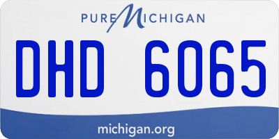 MI license plate DHD6065