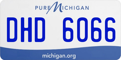 MI license plate DHD6066