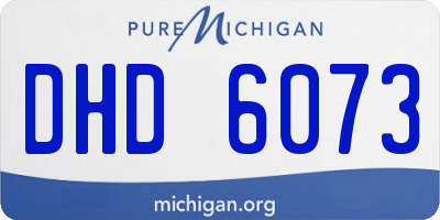 MI license plate DHD6073