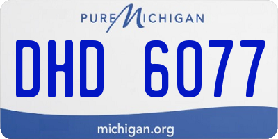 MI license plate DHD6077
