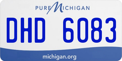 MI license plate DHD6083