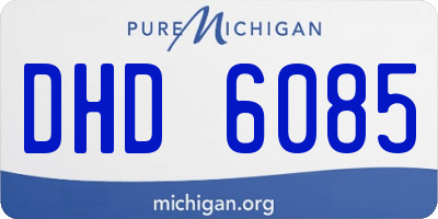 MI license plate DHD6085