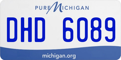 MI license plate DHD6089