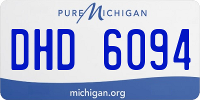 MI license plate DHD6094