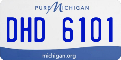 MI license plate DHD6101