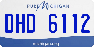 MI license plate DHD6112