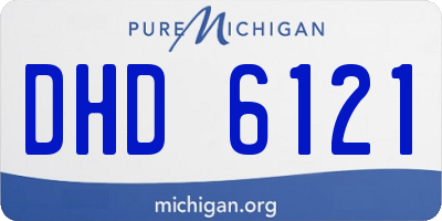 MI license plate DHD6121