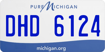 MI license plate DHD6124