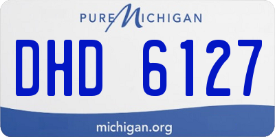 MI license plate DHD6127