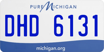 MI license plate DHD6131