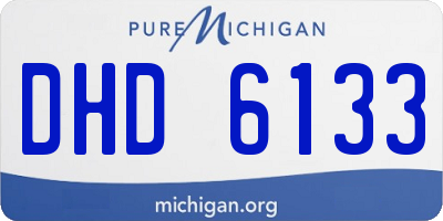 MI license plate DHD6133