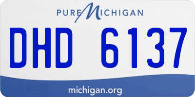 MI license plate DHD6137