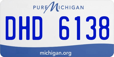 MI license plate DHD6138