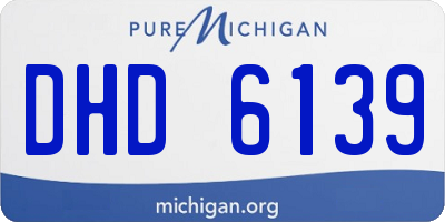 MI license plate DHD6139