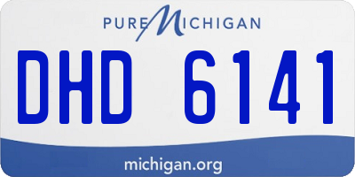 MI license plate DHD6141