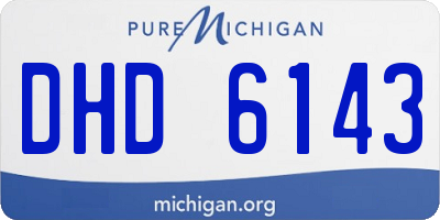 MI license plate DHD6143