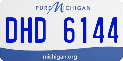 MI license plate DHD6144