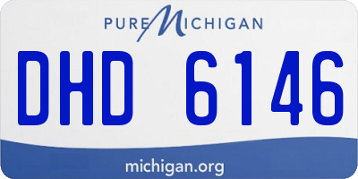 MI license plate DHD6146