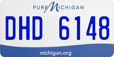 MI license plate DHD6148
