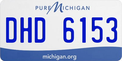 MI license plate DHD6153