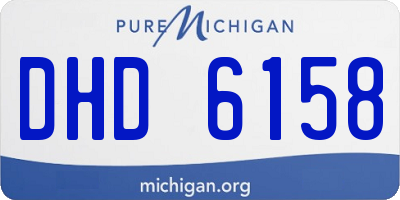 MI license plate DHD6158
