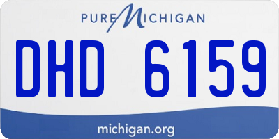 MI license plate DHD6159